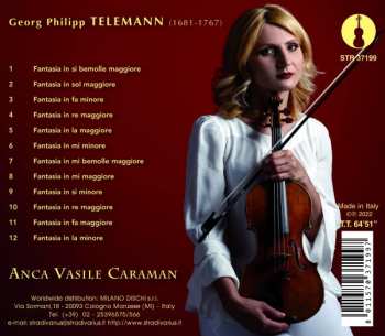 CD Georg Philipp Telemann: Zwölf Fantasien Für Violine Ohne Bass 483947