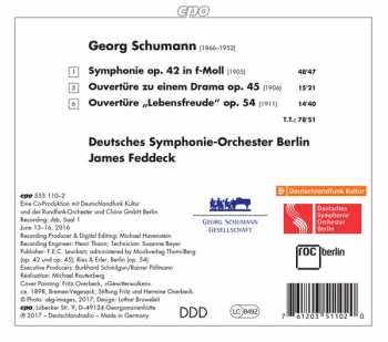 CD Georg Schumann: Symphony Op. 42; Overtures 115939
