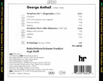 CD George Antheil: Symphonies 1 & 6 111600
