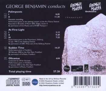 CD George Benjamin: Palimpsests 459054