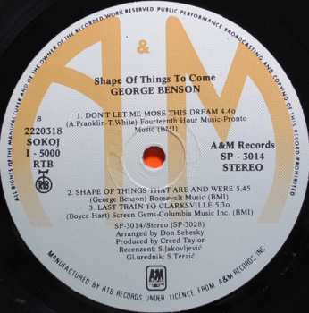 LP George Benson: Shape Of Things To Come 512692