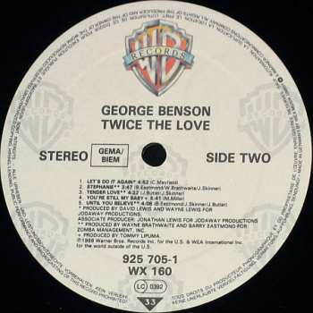 LP George Benson: Twice The Love