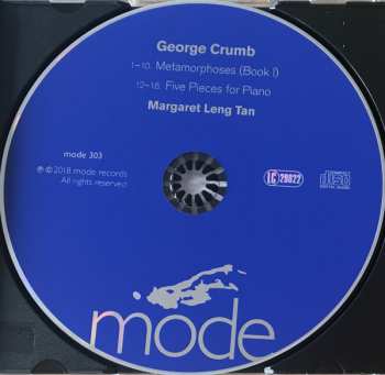 CD George Crumb: Metamorphoses (Book I); Five Pieces For Piano 485740