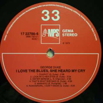 LP George Duke: I Love The Blues, She Heard My Cry 79925