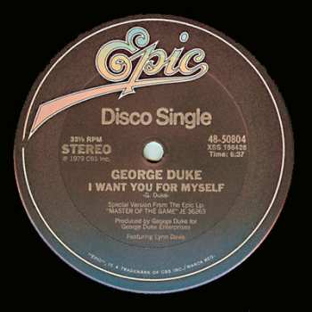 Album George Duke: I Want You For Myself / Party Down