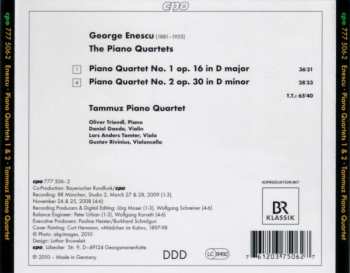 CD George Enescu: Piano Quartets 1 & 2 122909