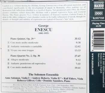 CD George Enescu: Piano Quintet • Piano Quartet No.2 310581