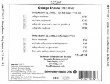 CD George Enescu: String Quartets Op.22, Nos.1 & 2 178527