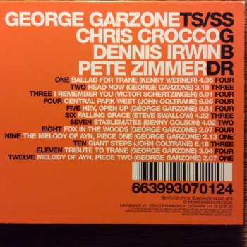 CD George Garzone: One Two Three Four 236059
