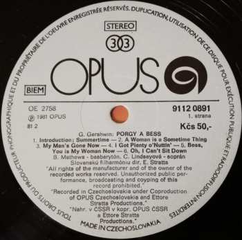 LP George Gershwin: Porgy And Bess - In Concert