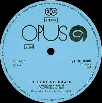 LP George Gershwin: Rhapsody In Blue / An American In Paris 52887