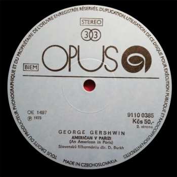 LP George Gershwin: Rhapsody In Blue / An American In Paris 140473