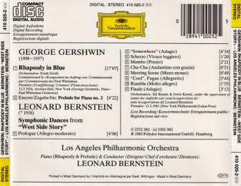 CD George Gershwin: Rhapsody In Blue · West Side Story: Symphonic Dances 44616
