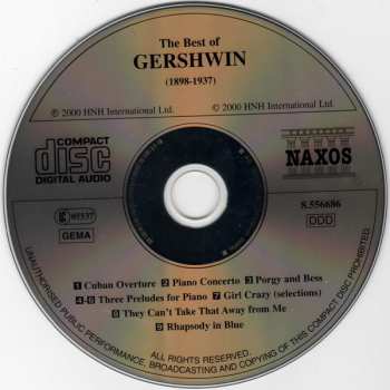 CD George Gershwin: The Best Of Gershwin 236949