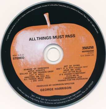 5CD/Box Set/Blu-ray George Harrison: All Things Must Pass (50th Anniversary) DLX