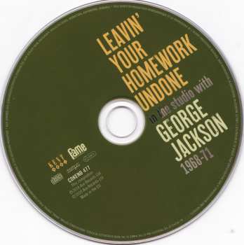 CD George Jackson: Leavin' Your Homework Undone • In The Studio With George Jackson 1968-71 102089