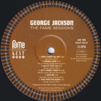 LP George Jackson: The FAME Sessions 487854