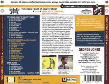 CD George Jones: The Crown Prince Of Country Music + Sings White Lightning And Other Favorites 523439