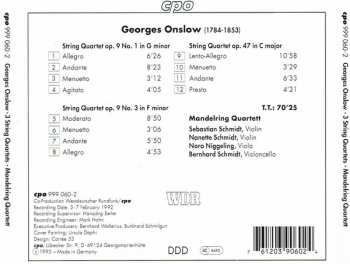 CD George Onslow: 3 String Quartets 294936
