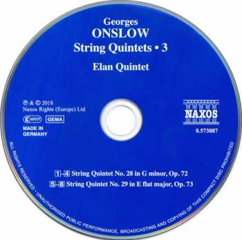 CD George Onslow: String Quintets • 3   344032