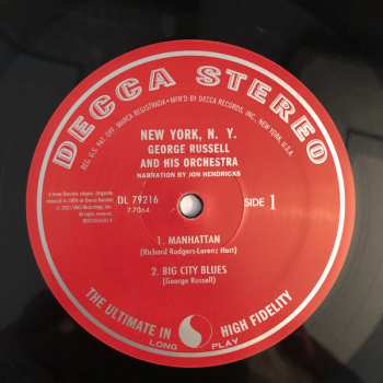 LP George Russell Orchestra: New York, N.Y. 25122