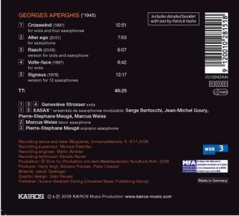 CD Georges Aperghis: Crosswind / Alter Ego / Rasch / Volte-face / Signaux 324603