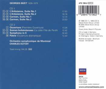 2CD Georges Bizet: L'Arlésienne • Carmen - Suites • Symphony In C 45261