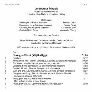 2CD Georges Bizet: Le Docteur Miracle 153500