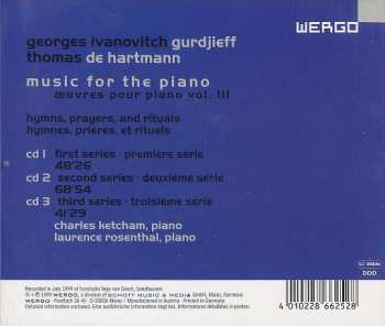 3CD Georges Ivanovitch Gurdjieff: Music For The Piano Volume III: Hymns, Prayers, And Rituals  341345
