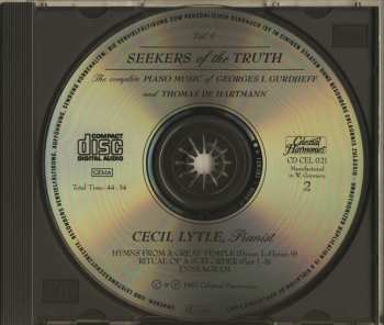 2CD Georges Ivanovitch Gurdjieff: Seekers Of The Truth : The Complete Piano Music Of Georges I. Gurdjieff (1872-1949) And Thomas De Hartmann (1886-1956) Vol. 1 299874