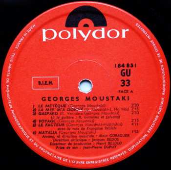 LP Georges Moustaki: Georges Moustaki 507364