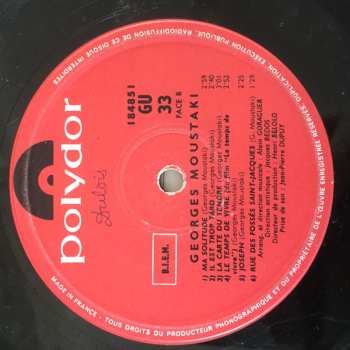 LP Georges Moustaki: Georges Moustaki