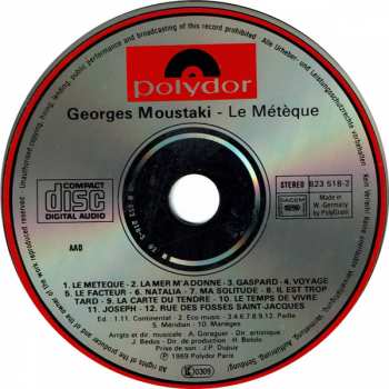CD Georges Moustaki: Le Métèque 351706