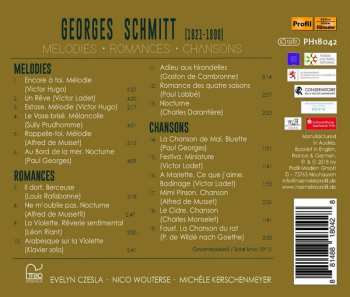 CD Georges Schmitt: Lieder: Melodies · Romances · Chansons 402042