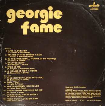 LP Georgie Fame: Georgie Fame 542687