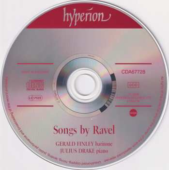 CD Gerald Finley: Songs by Ravel 427931