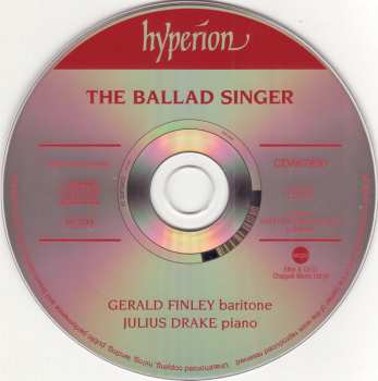 CD Gerald Finley: The Ballad Singer 330730
