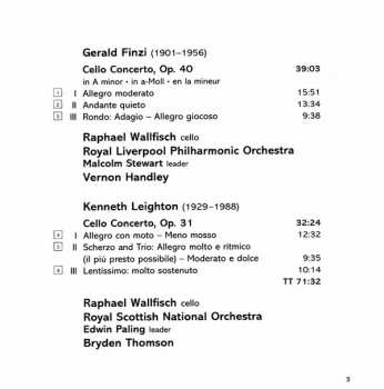CD Gerald Finzi: Cello Concertos 328905