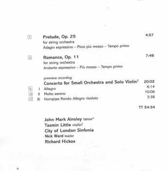 CD Gerald Finzi: Violin Concerto • In Years Defaced • Prelude • Romance 328727
