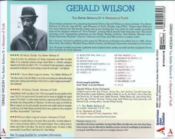 CD Gerald Wilson: You Better Believe It! + Moment Of Truth 107568