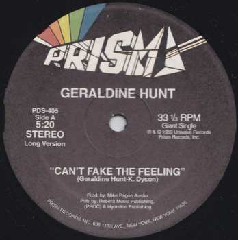 LP Geraldine Hunt: Can't Fake The Feeling 533925
