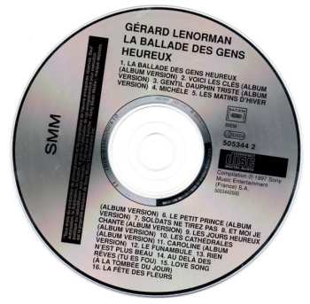 CD Gérard Lenorman: La Ballade Des Gens Heureux 486463