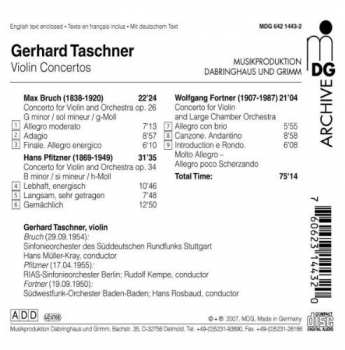 CD Gerhard Taschner: Violin Concertos 407985