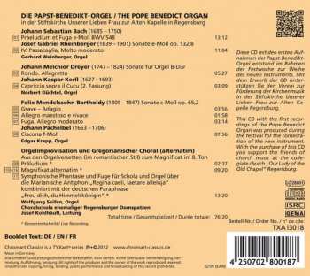 CD Gerhard Weinberger: Die Papst-Benedikt-Orgel = The Pope Benedict Organ 314079