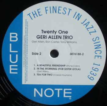 2LP Geri Allen Trio: Twenty One 410547