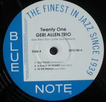 2LP Geri Allen Trio: Twenty One 410547
