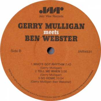 LP Gerry Mulligan: Gerry Mulligan Meets Ben Webster 79600