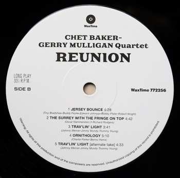 LP Gerry Mulligan Quartet: Reunion LTD 75388