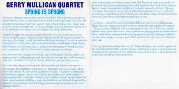 CD Gerry Mulligan Quartet: Spring Is Sprung 446429