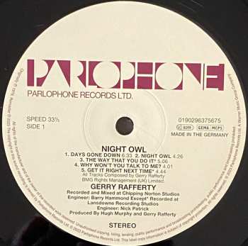 LP Gerry Rafferty: Night Owl 478663